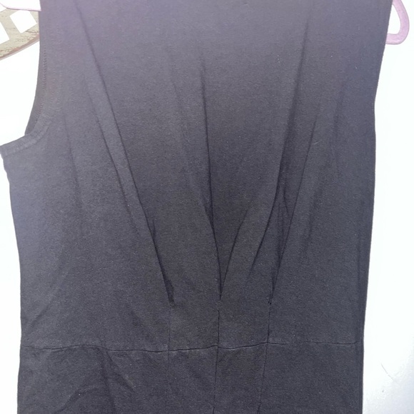 Noblu long black cotton sleeveless dress size medium - Picture 4 of 5